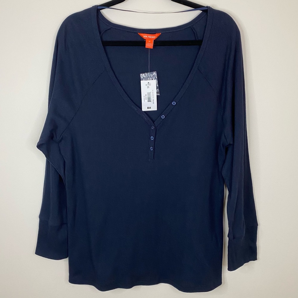 Joe Fresh Size 2X Women’s Black Shirt